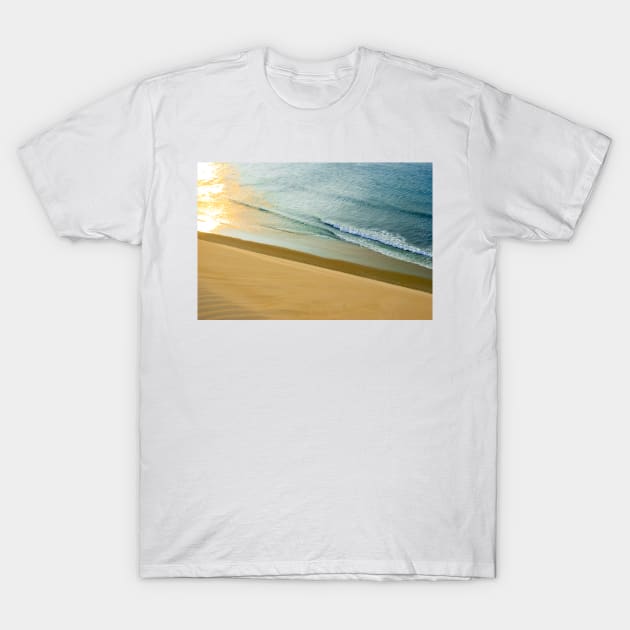 Sun reflectionon the water T-Shirt by calamarisky